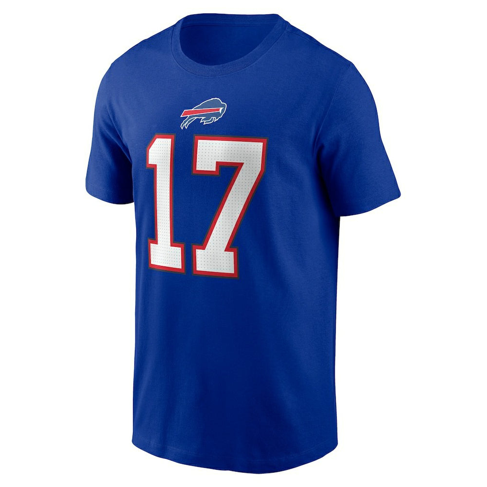 Josh Allen Buffalo Bills Player Name & Number T-Shirt Royal