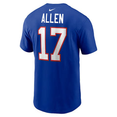 Josh Allen Buffalo Bills Player Name & Number T-Shirt Royal