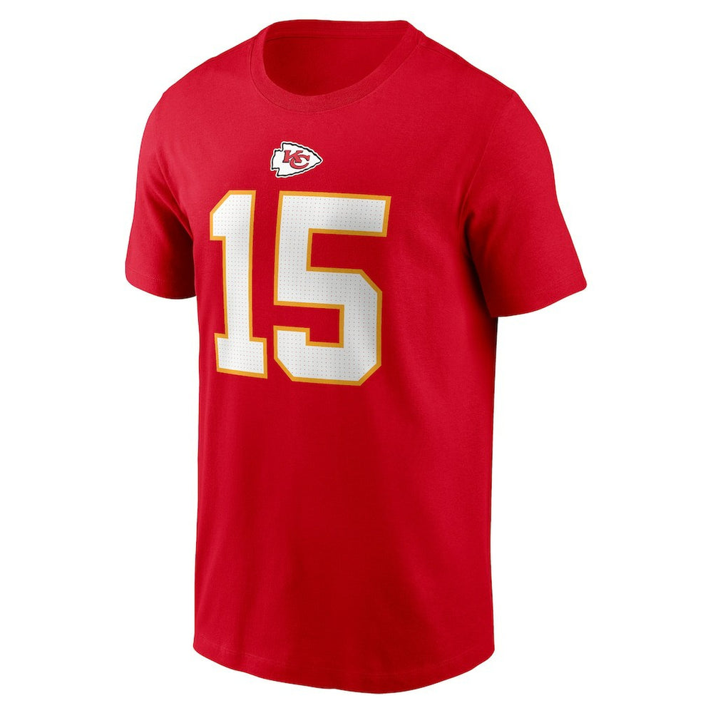 Patrick Mahomes Kansas City Chiefs Player Name & Number T-Shirt Red