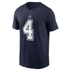 Dak Prescott Dallas Cowboys Player Name & Number T-Shirt Navy