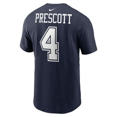 Dak Prescott Dallas Cowboys Player Name & Number T-Shirt Navy