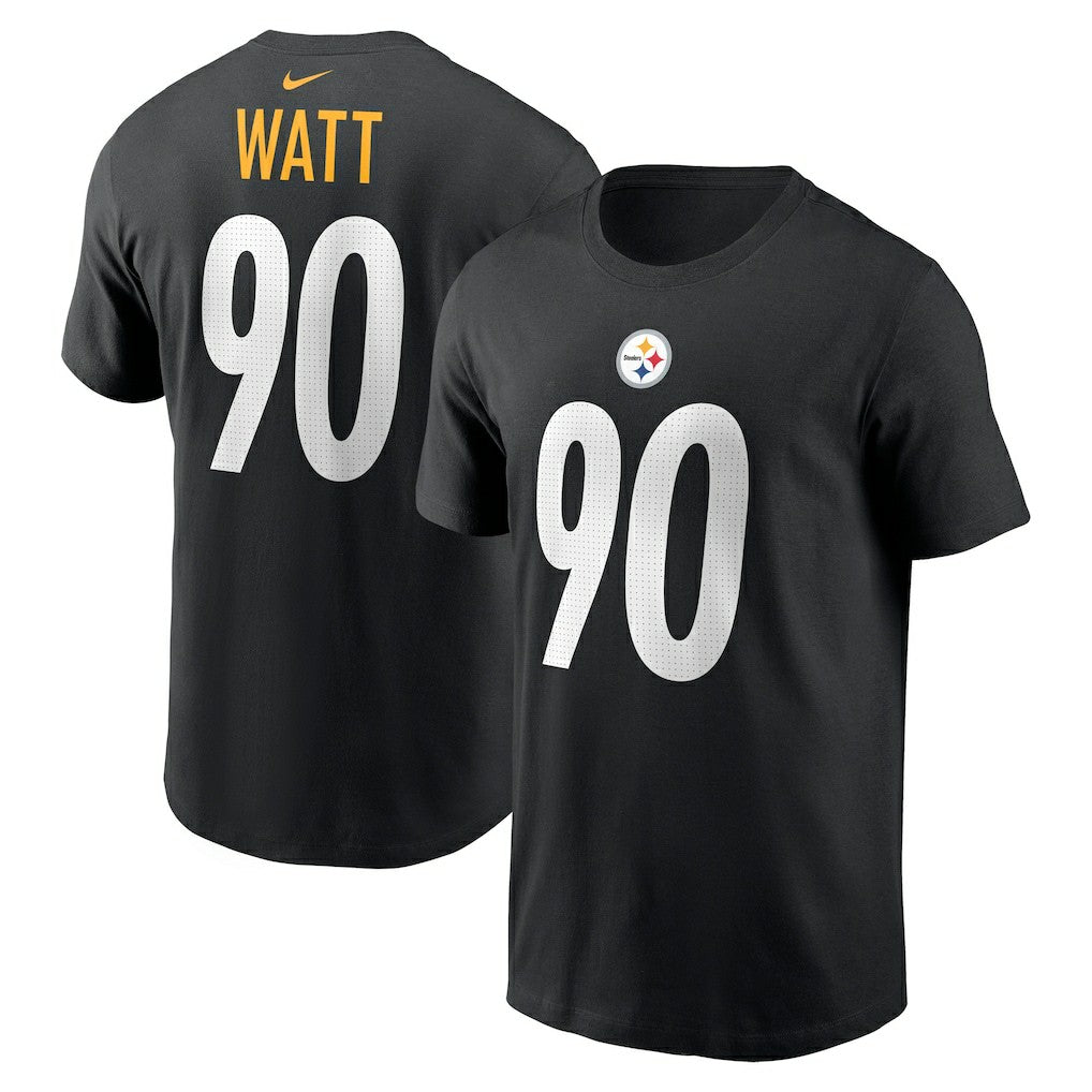 T.J. Watt Pittsburgh Steelers Player Name & Number T-Shirt Black