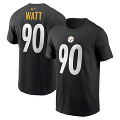 T.J. Watt Pittsburgh Steelers Player Name & Number T-Shirt Black