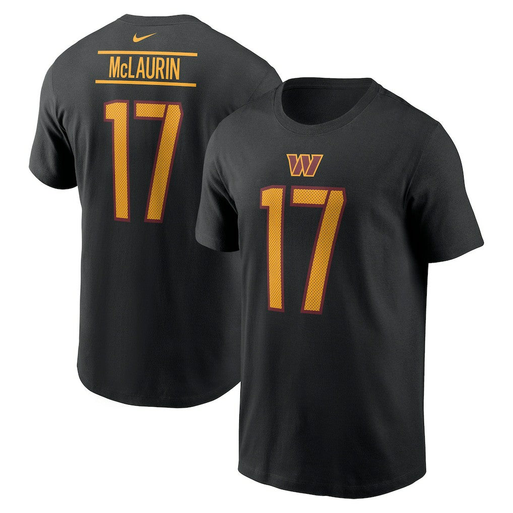 Terry McLaurin Washington Commanders Player Name & Number T-Shirt Black