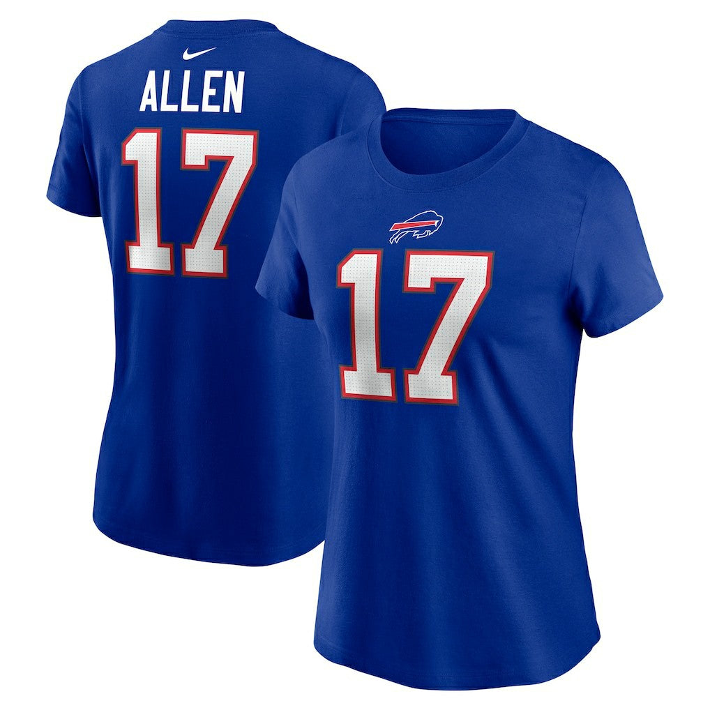 Josh Allen Buffalo Bills Women's Player Name & Number T-Shirt Royal