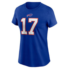 Josh Allen Buffalo Bills Women's Player Name & Number T-Shirt Royal