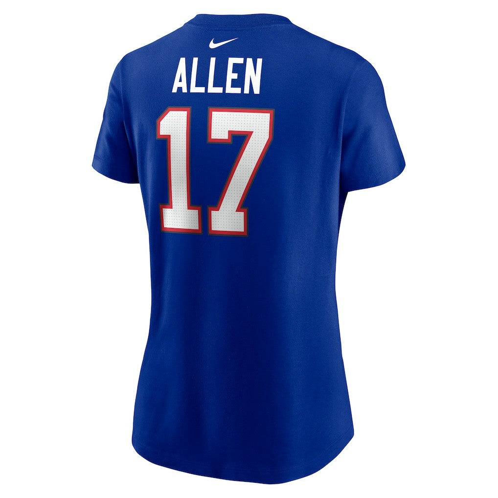 Josh Allen Buffalo Bills Women's Player Name & Number T-Shirt Royal