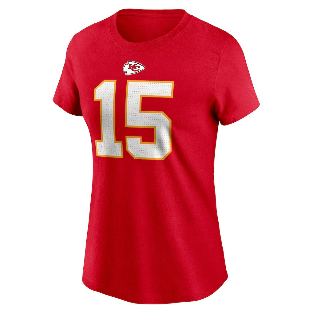 Patrick Mahomes Kansas City Chiefs Women's Player Name & Number T-Shirt Red