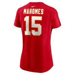Patrick Mahomes Kansas City Chiefs Women's Player Name & Number T-Shirt Red