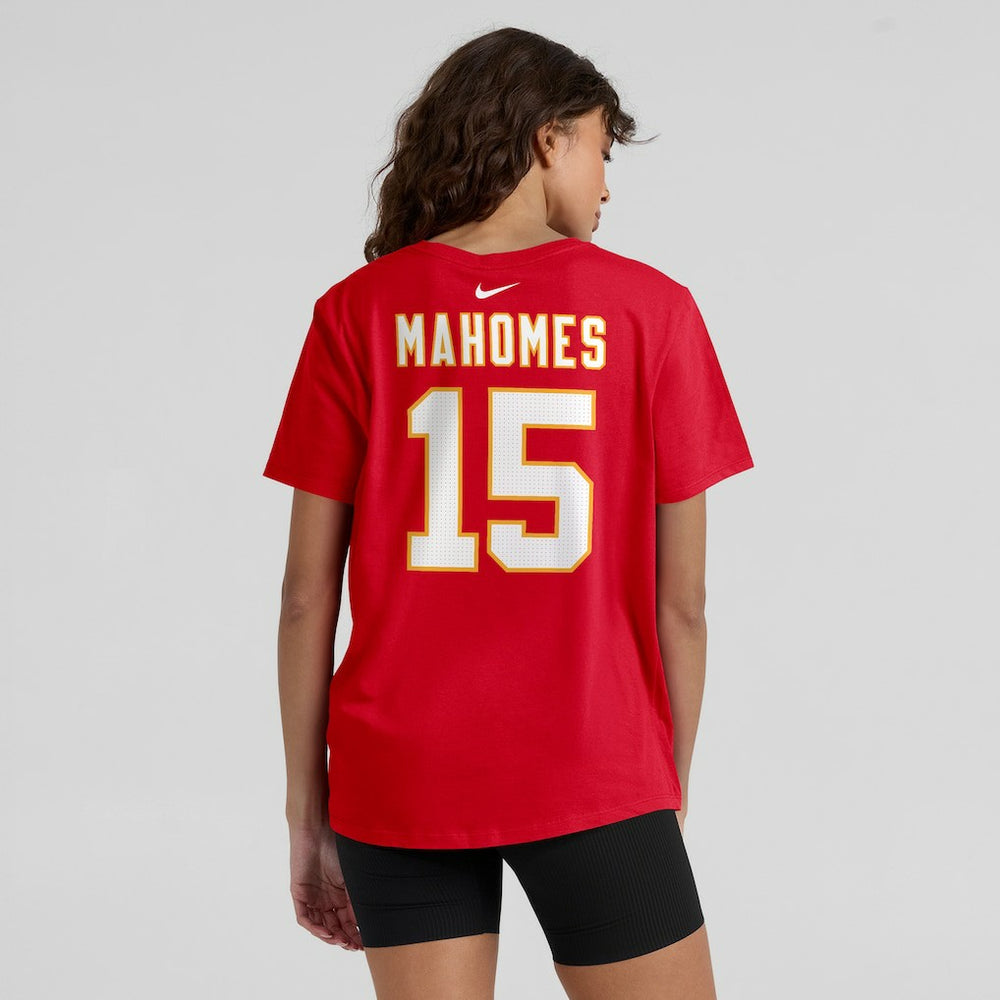 Patrick Mahomes Kansas City Chiefs Women's Player Name & Number T-Shirt Red