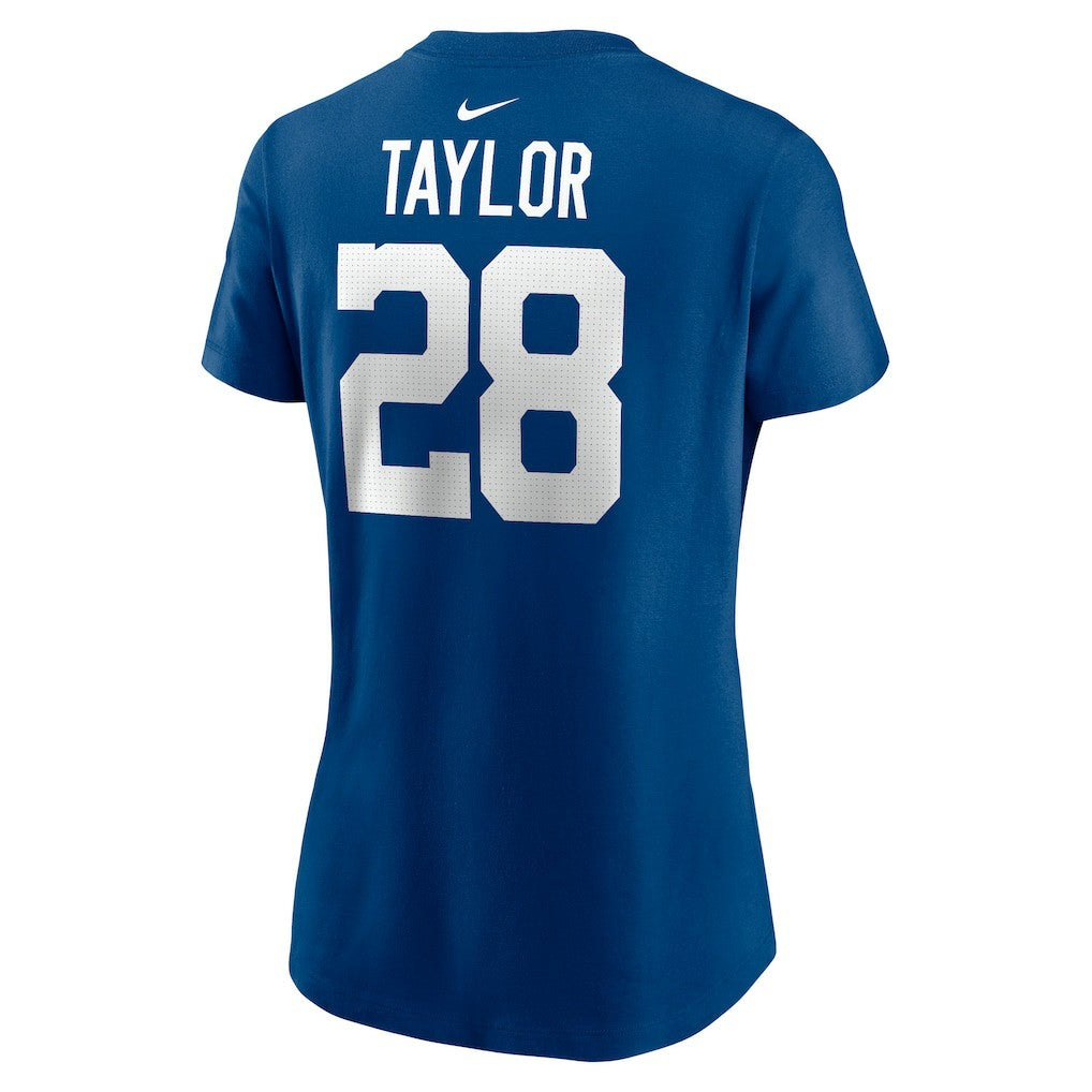 Jonathan Taylor Indianapolis Colts Women's Player Name & Number T-Shirt Royal