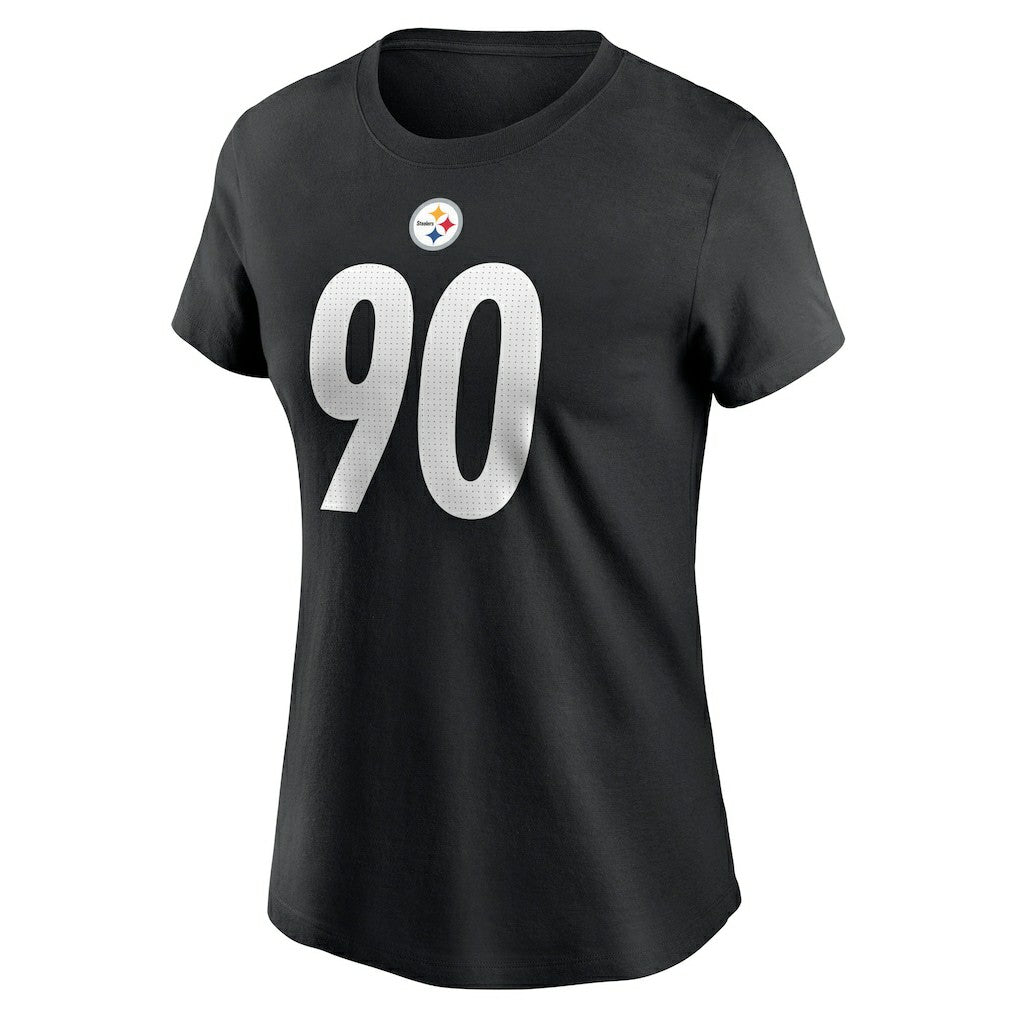 T.J. Watt Pittsburgh Steelers Women's Player Name & Number T-Shirt Black