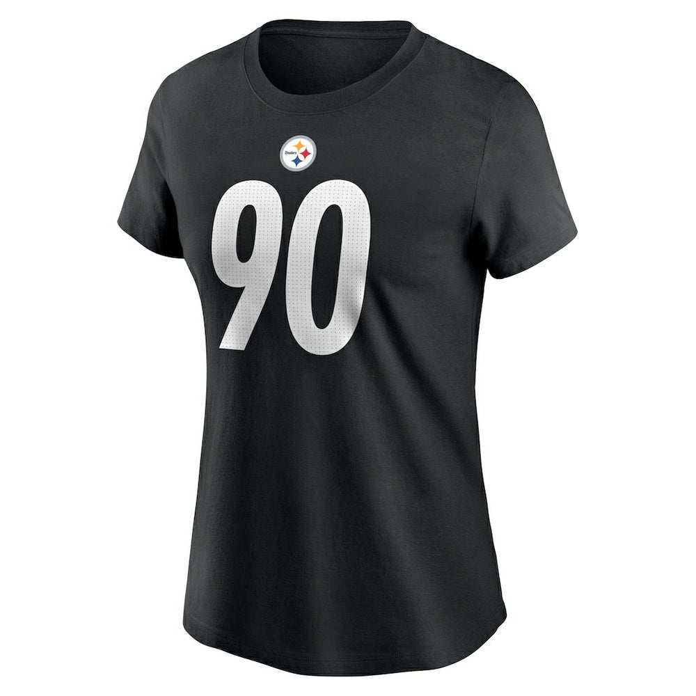 T.J. Watt Pittsburgh Steelers Women's Player Name & Number T-Shirt Black