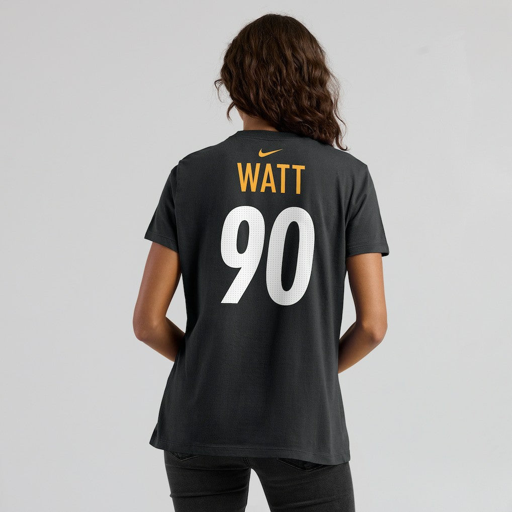 T.J. Watt Pittsburgh Steelers Women's Player Name & Number T-Shirt Black