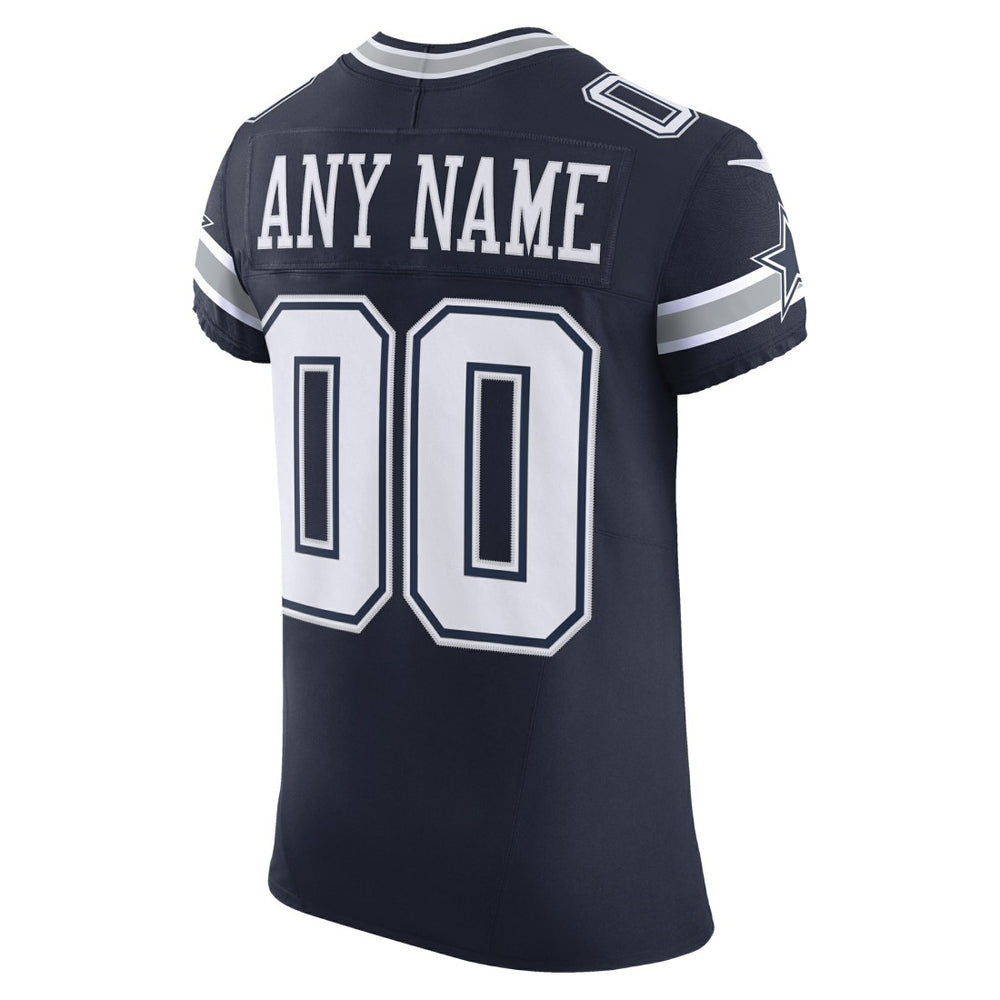 Dallas Cowboys Vapor F.U.S.E. Elite Custom Jersey Navy