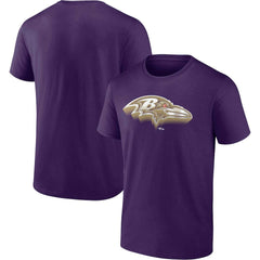 Baltimore Ravens Chrome Dimension T-Shirt Purple