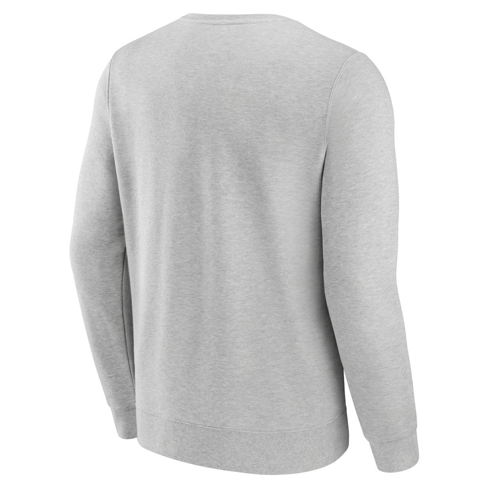 New York Mets Fanatics Simplicity Pullover Sweatshirt - Heather Gray Pullover