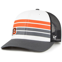 Cincinnati Bengals '47 Youth Cove Trucker Snapback Hat White/Charcoal