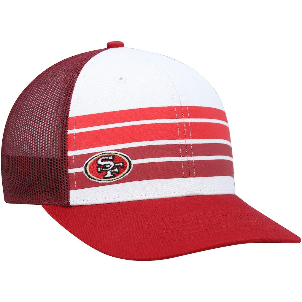 San Francisco 49ers '47 Youth Cove Trucker Snapback Hat White/Scarlet