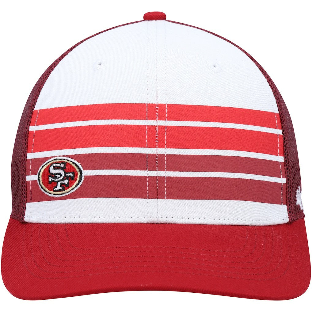 San Francisco 49ers '47 Youth Cove Trucker Snapback Hat White/Scarlet
