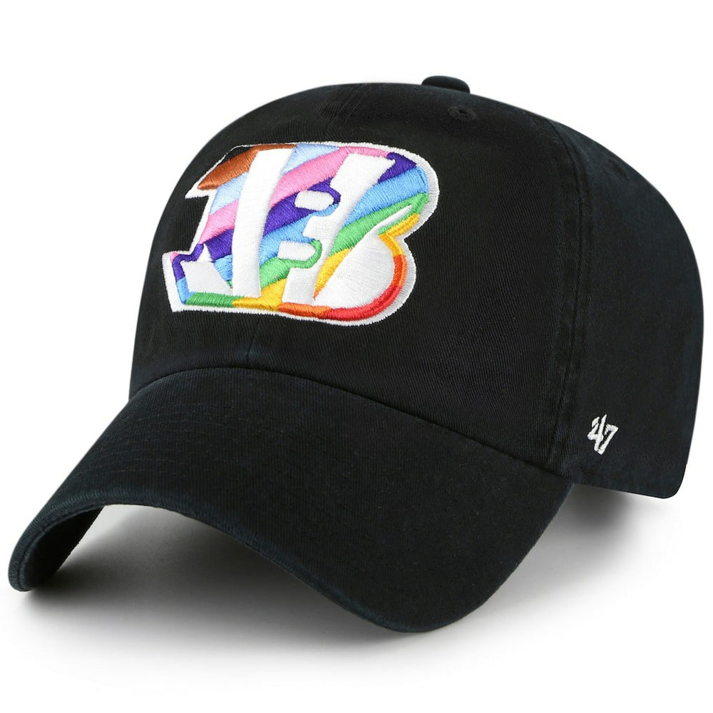 Cincinnati Bengals '47 Team Pride Clean Up Adjustable Hat Black
