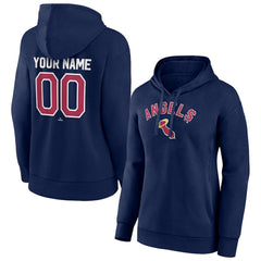 California Angels Women's Personalized Cooperstown Collection Winning Streak Pullover Hoodie - Navy Hoodies
