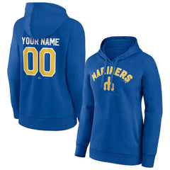 Seattle Mariners Women's Personalized Cooperstown Collection Winning Streak Pullover Hoodie - Royal Hoodies