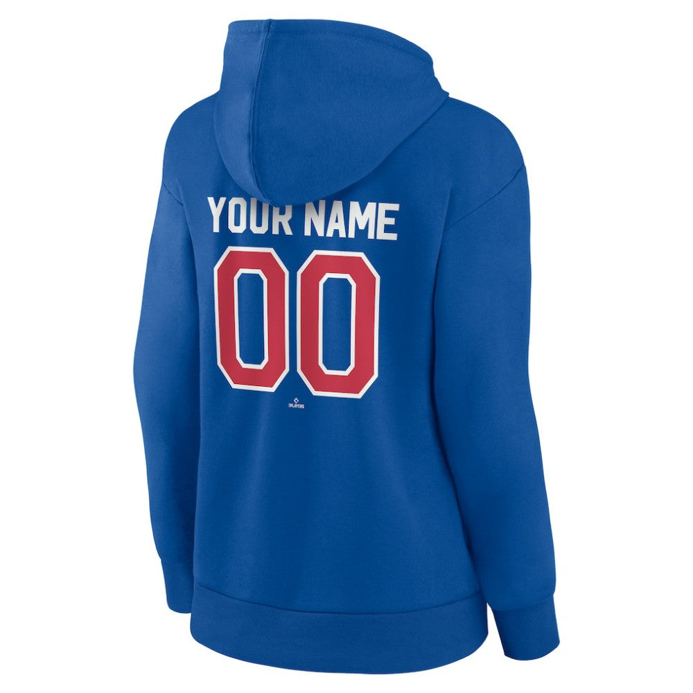 Texas Rangers Women's Personalized Cooperstown Collection Winning Streak Pullover Hoodie - Royal Hoodies
