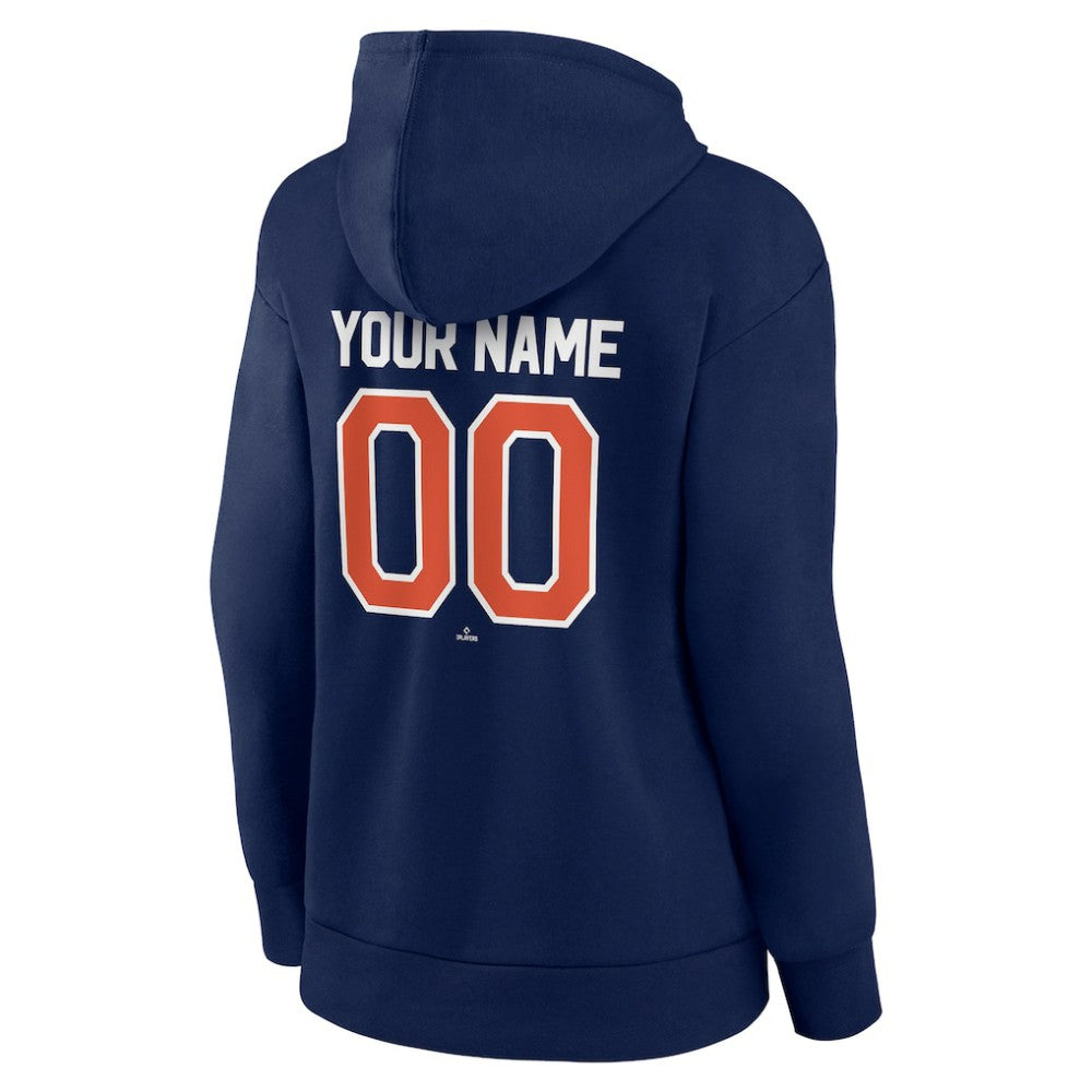 Detroit Tigers Women's Personalized Team Winning Streak Pullover Hoodie - Navy Hoodies