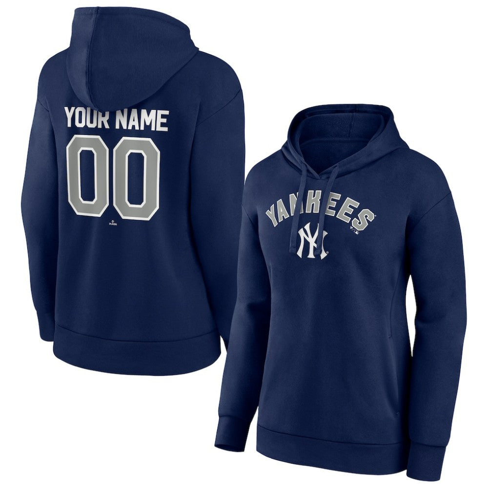 New York Yankees Women's Personalized Team Winning Streak Pullover Hoodie - Navy Hoodies
