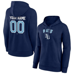 Tampa Bay Rays Women's Personalized Team Winning Streak Pullover Hoodie - Navy Hoodies
