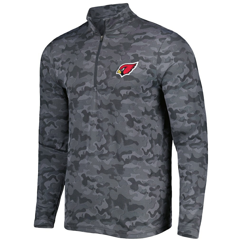 Arizona Cardinals Antigua Brigade Quarter-Zip Sweatshirt Black