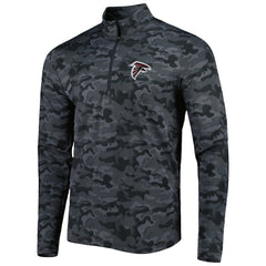 Atlanta Falcons Antigua Brigade Quarter-Zip Sweatshirt Black