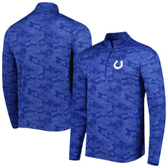 Indianapolis Colts Antigua Brigade Quarter-Zip Sweatshirt Royal