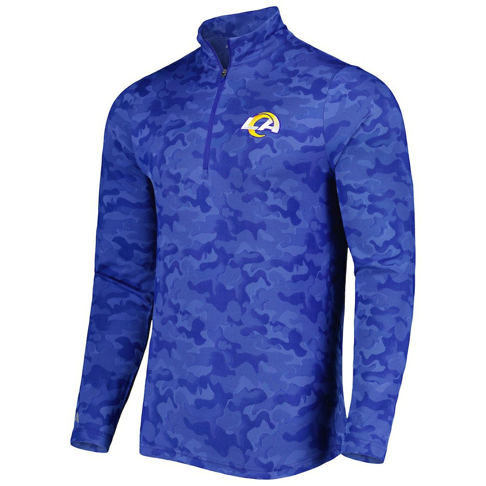 Los Angeles Rams Antigua Brigade Quarter-Zip Sweatshirt Royal