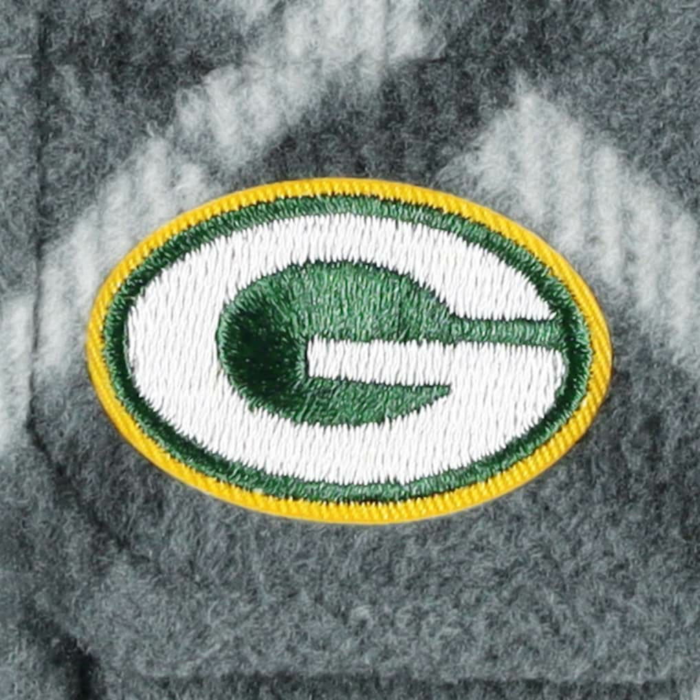 Green Bay Packers Antigua Industry Flannel Button-Up Shirt Jacket Gray