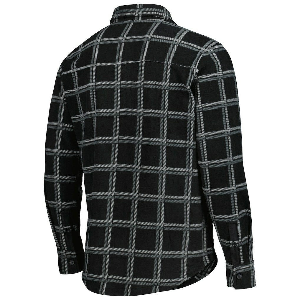 Las Vegas Raiders Antigua Industry Flannel Button-Up Shirt Jacket Black