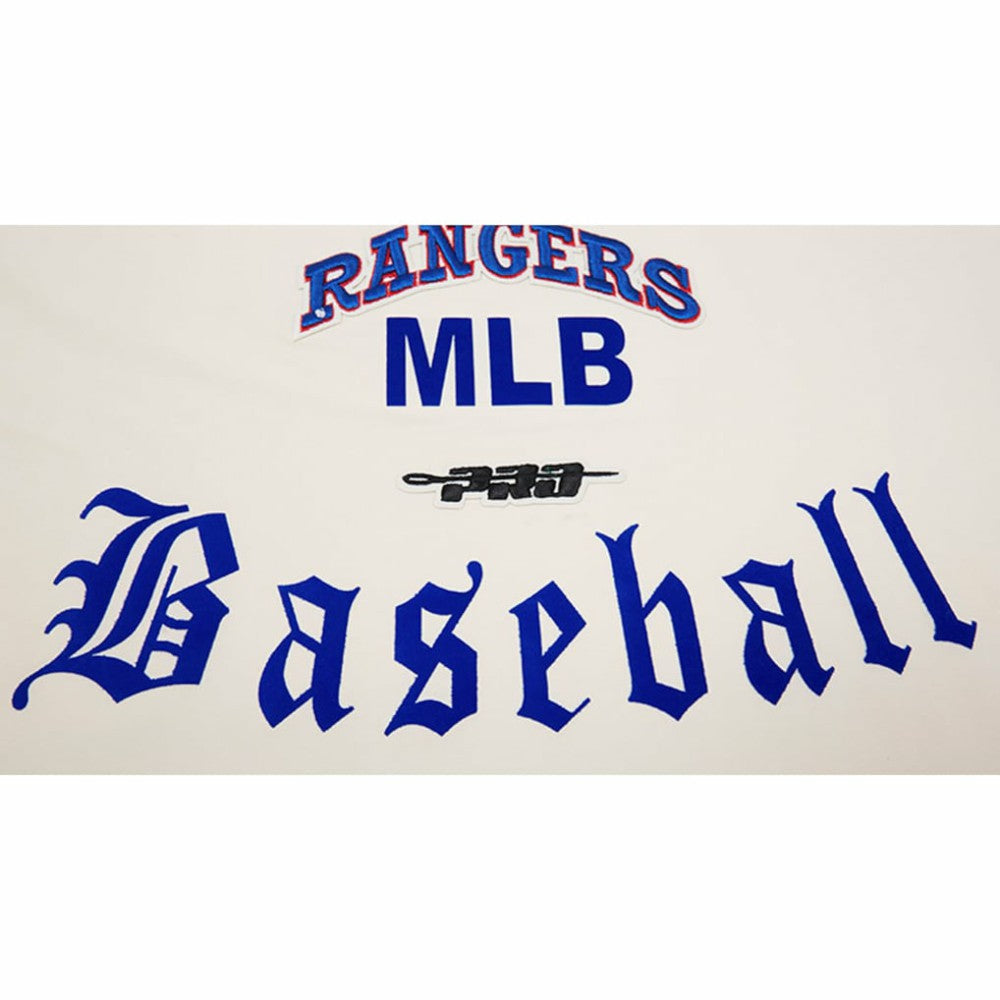 Texas Rangers Pro Standard Cooperstown Collection Old English T-Shirt - Cream T-shirts