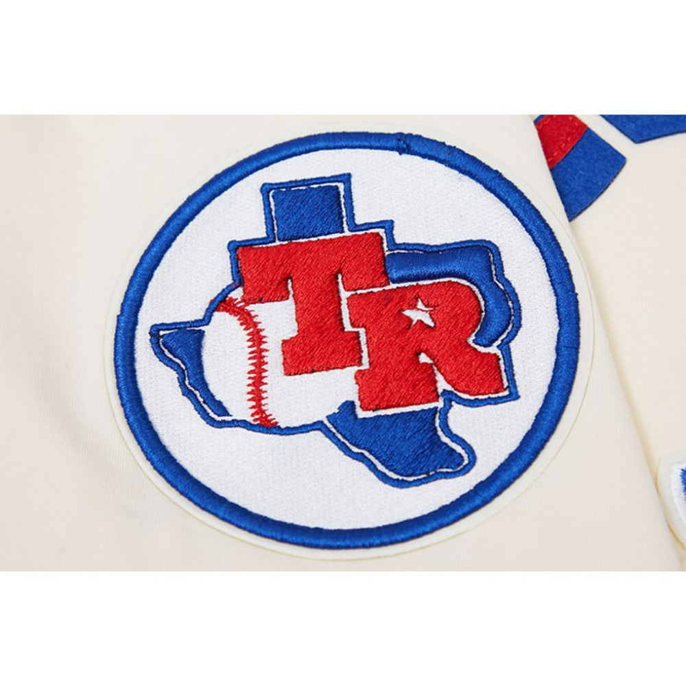 Texas Rangers Pro Standard Cooperstown Collection Old English T-Shirt - Cream T-shirts
