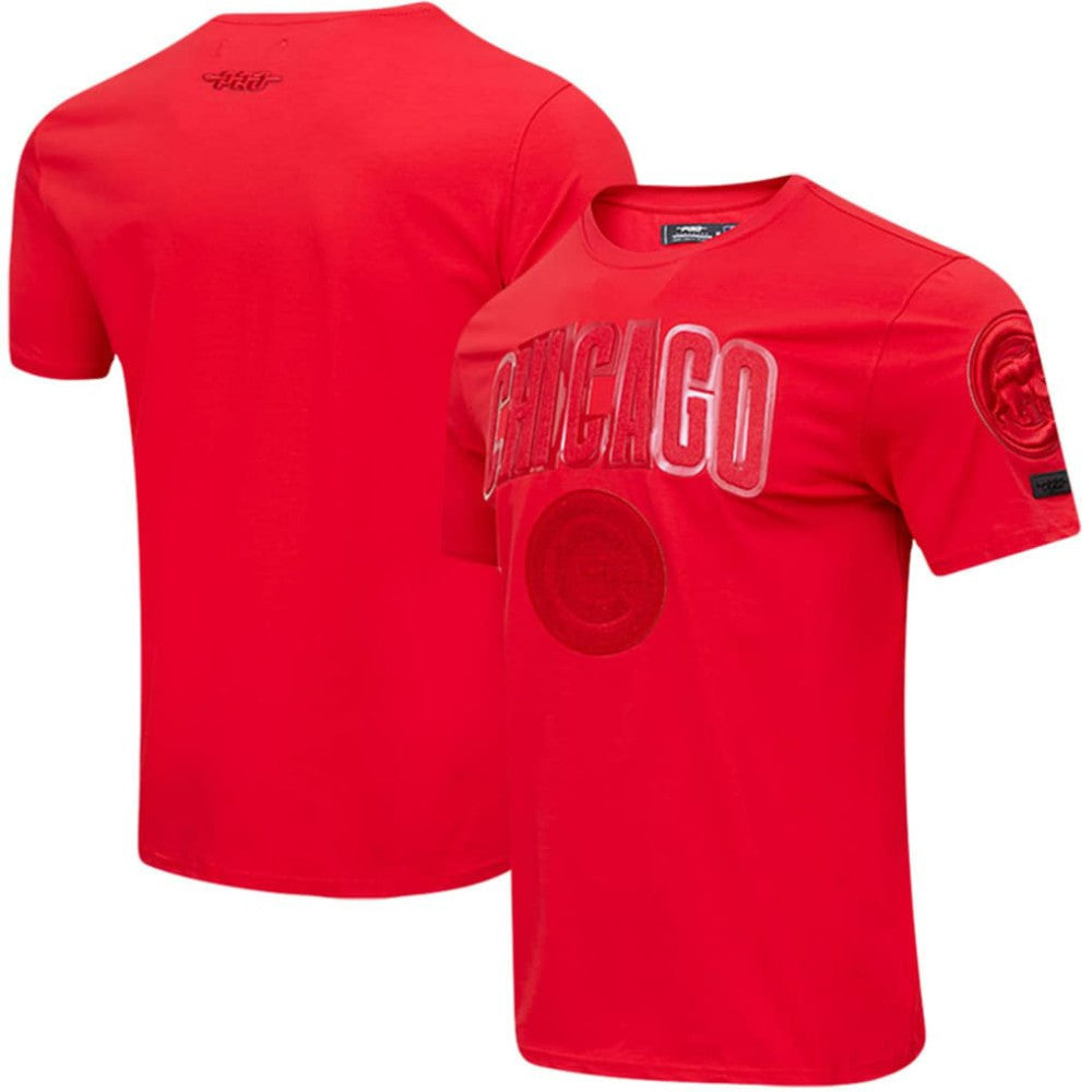 Chicago Cubs Pro Standard Classic Triple Red T-Shirt T-shirts