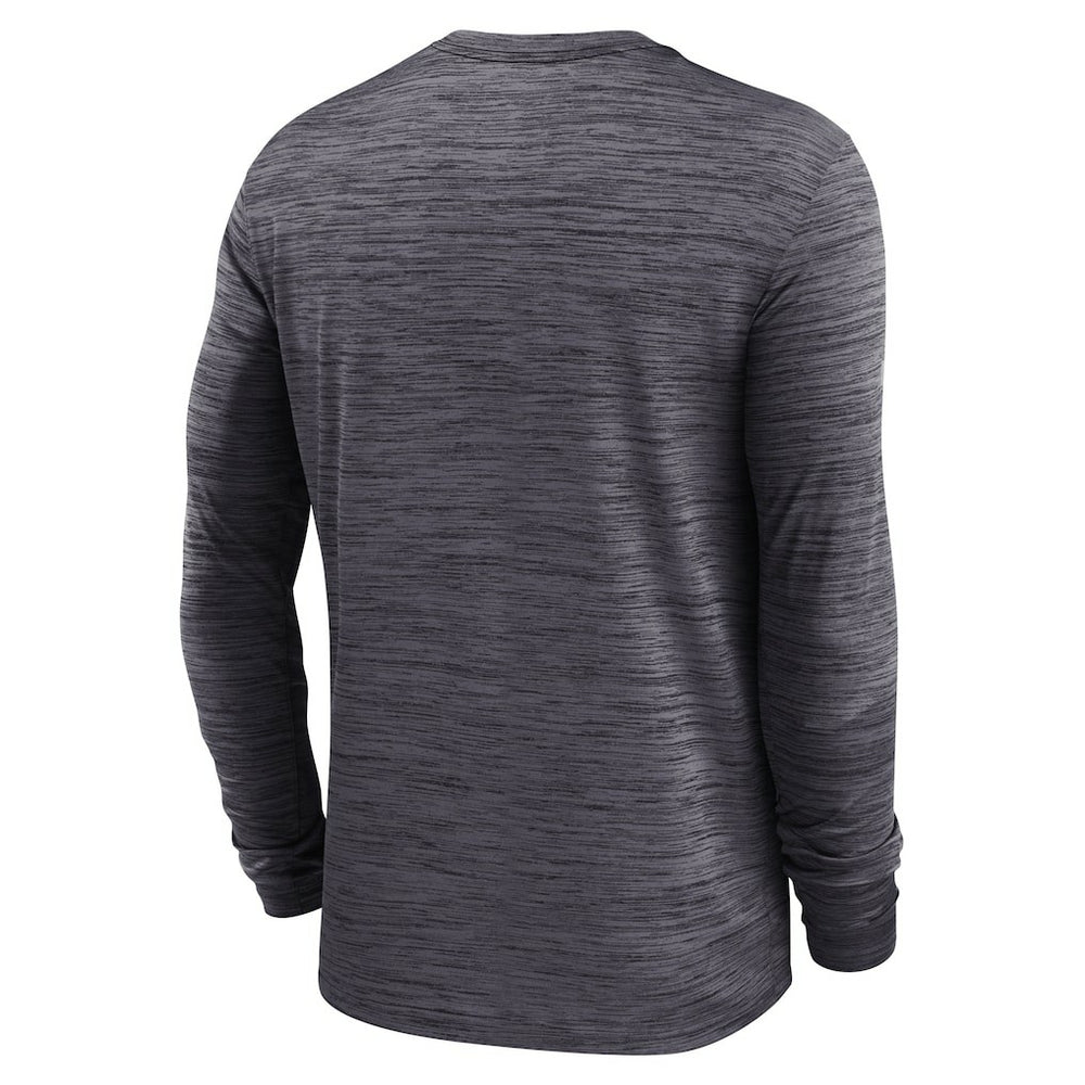 Las Vegas Raiders Sideline Team Velocity Performance Long Sleeve T-Shirt Black