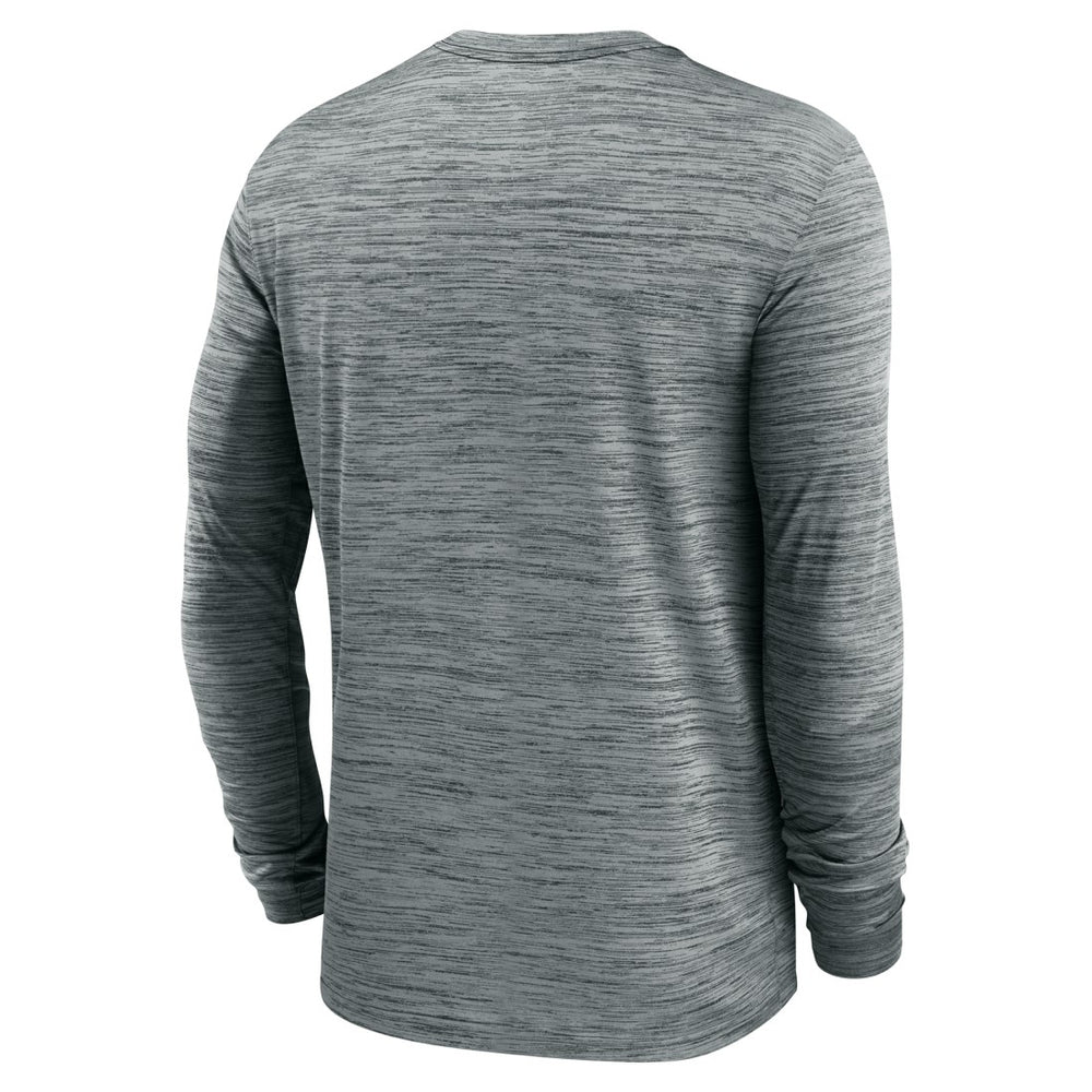 Tennessee Titans Sideline Team Velocity Performance Long Sleeve T-Shirt Heather Gray