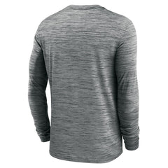 Los Angeles Rams Sideline Team Velocity Performance Long Sleeve T-Shirt Heather Gray