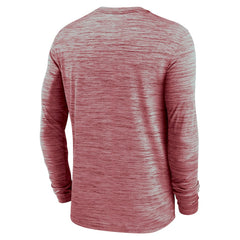 Arizona Cardinals Sideline Team Velocity Performance Long Sleeve T-Shirt Cardinal