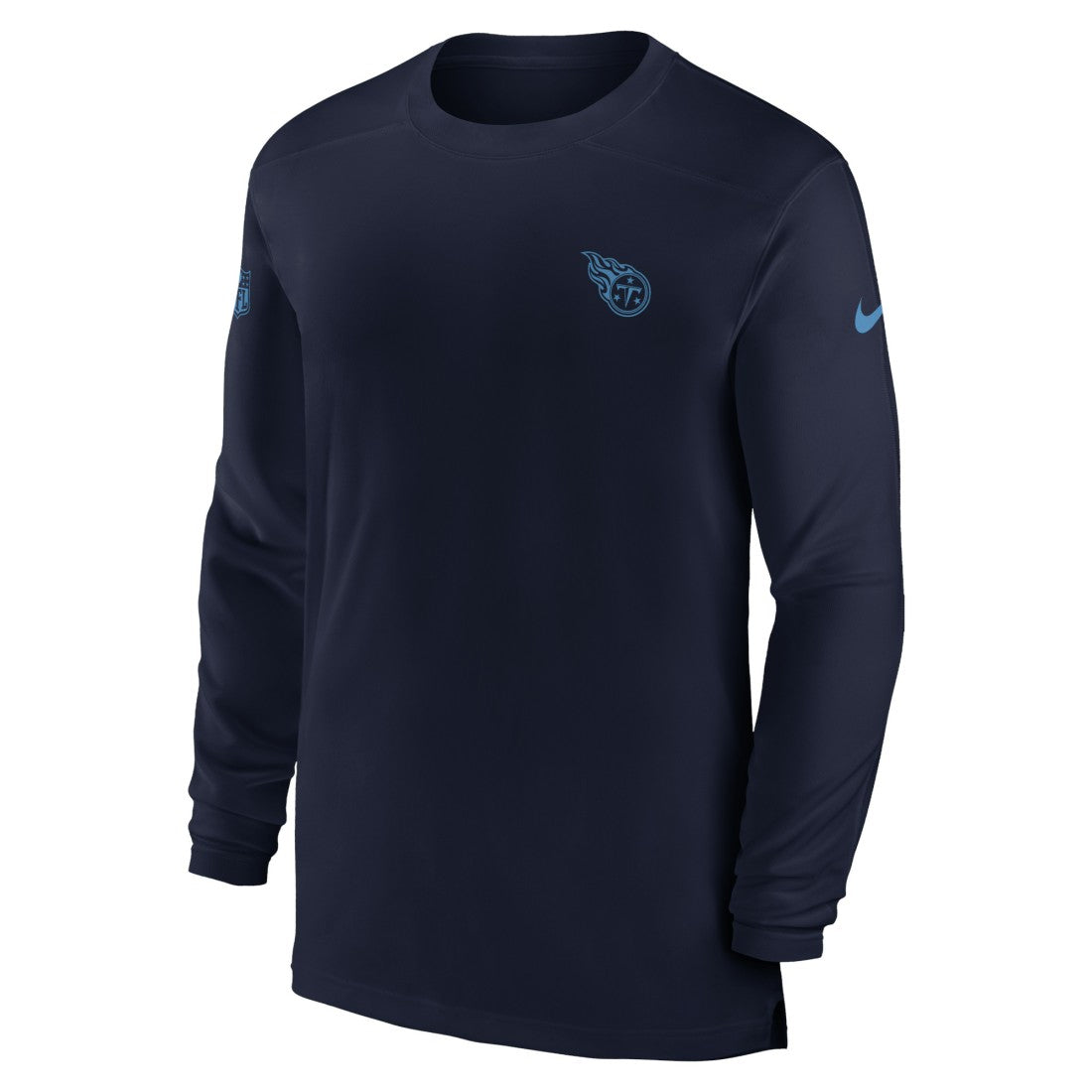 Tennessee Titans Sideline Coach Performance Long Sleeve T-Shirt Navy