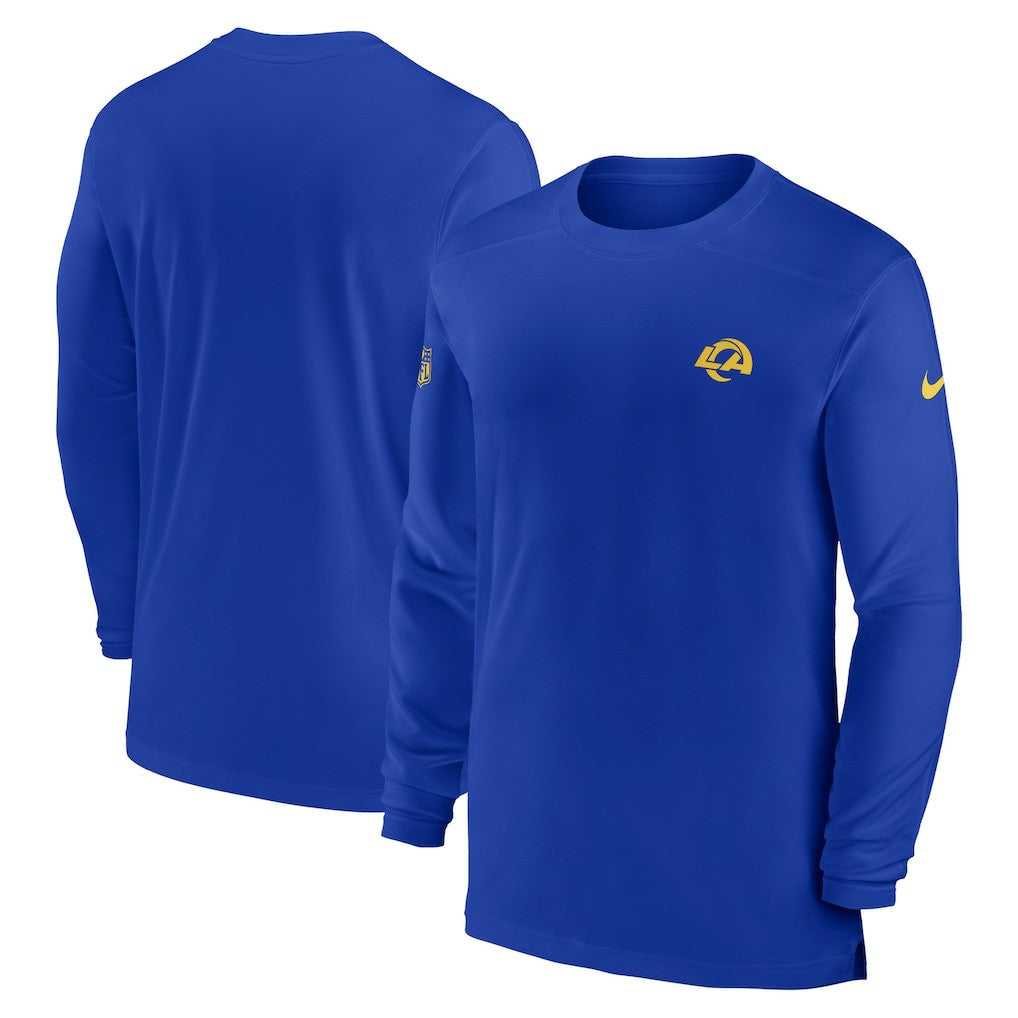 Los Angeles Rams Sideline Coach Performance Long Sleeve T-Shirt Royal