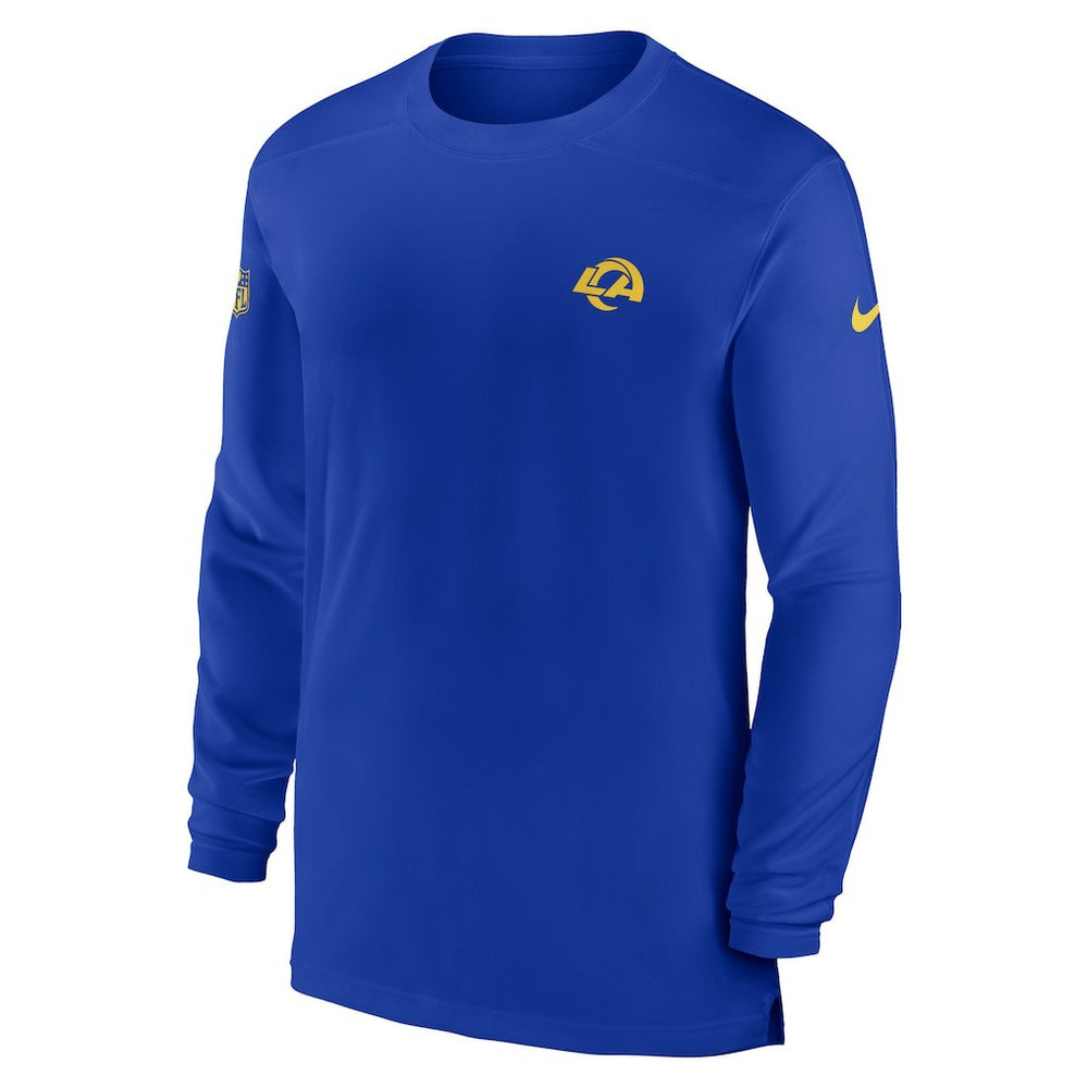 Los Angeles Rams Sideline Coach Performance Long Sleeve T-Shirt Royal