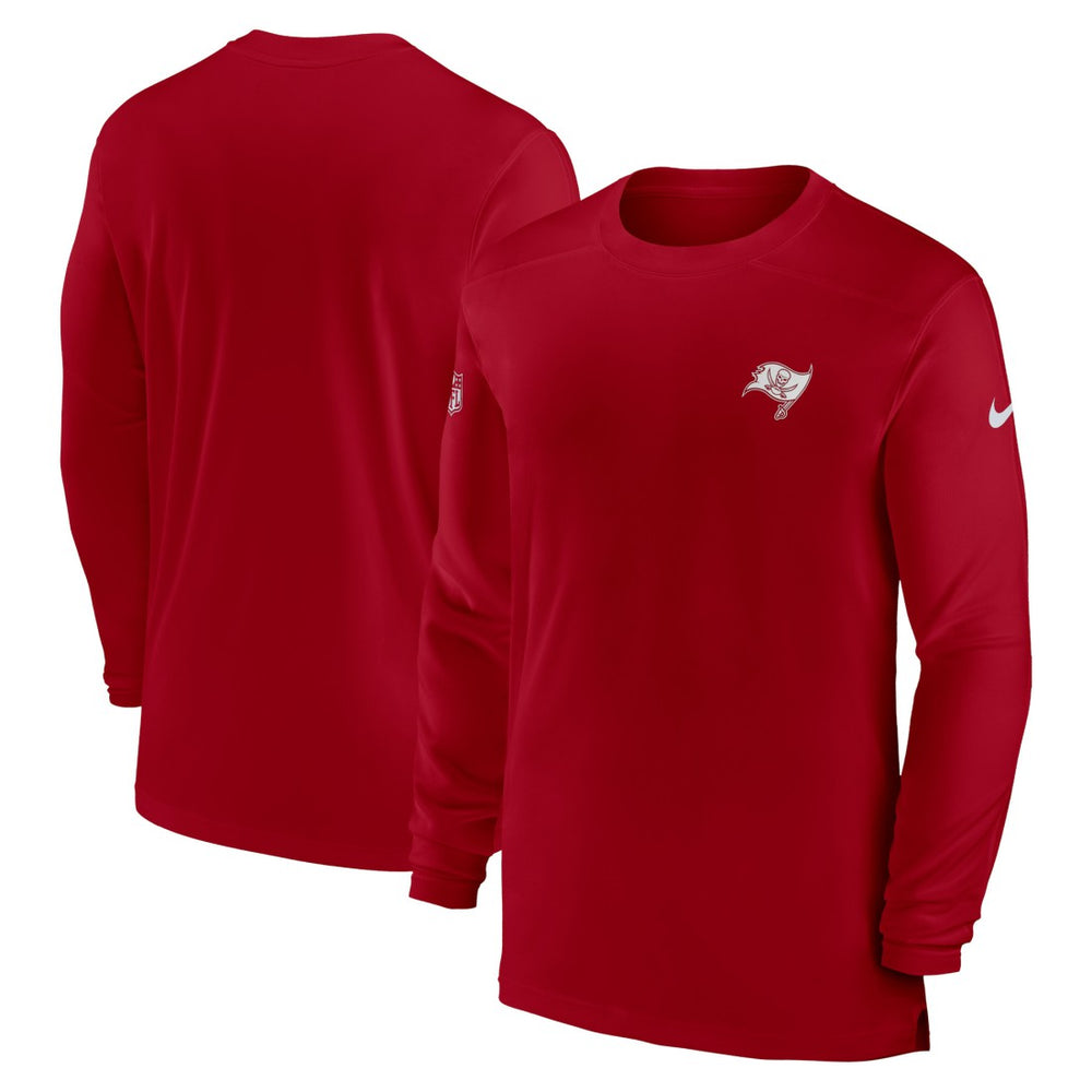Tampa Bay Buccaneers Sideline Coach Performance Long Sleeve T-Shirt Red