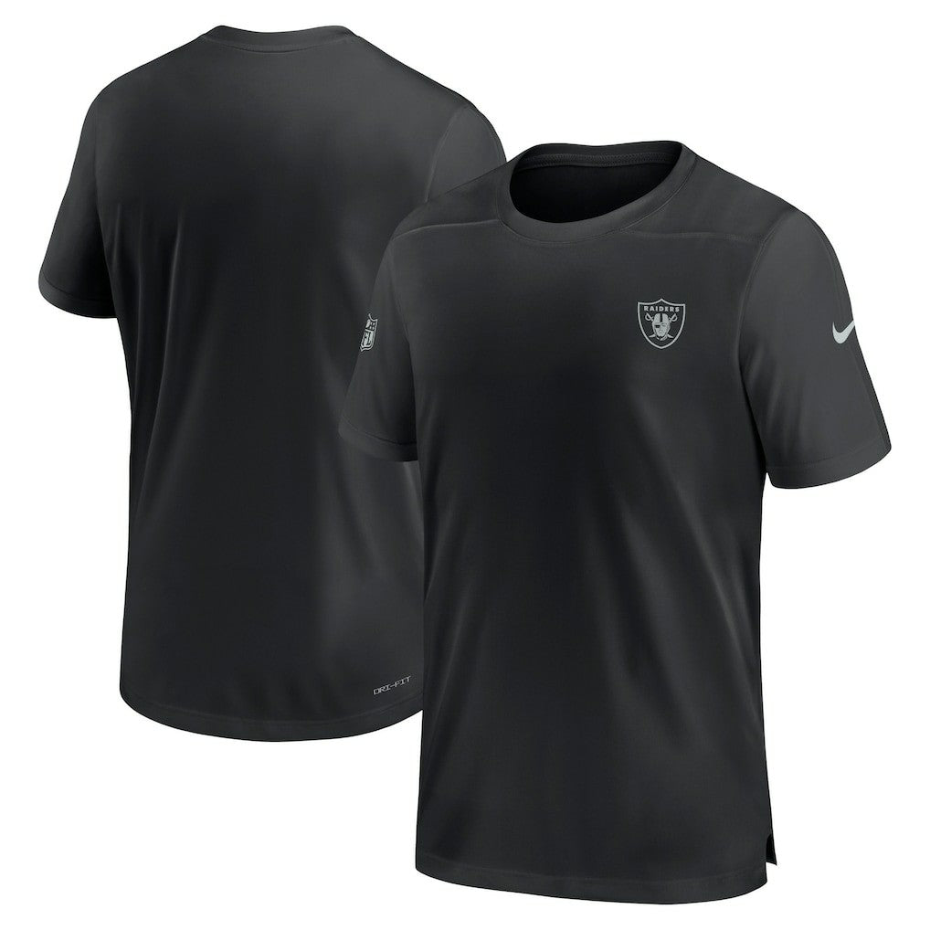 Las Vegas Raiders Sideline Coach Performance T-Shirt Black