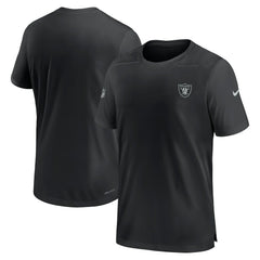 Las Vegas Raiders Sideline Coach Performance T-Shirt Black